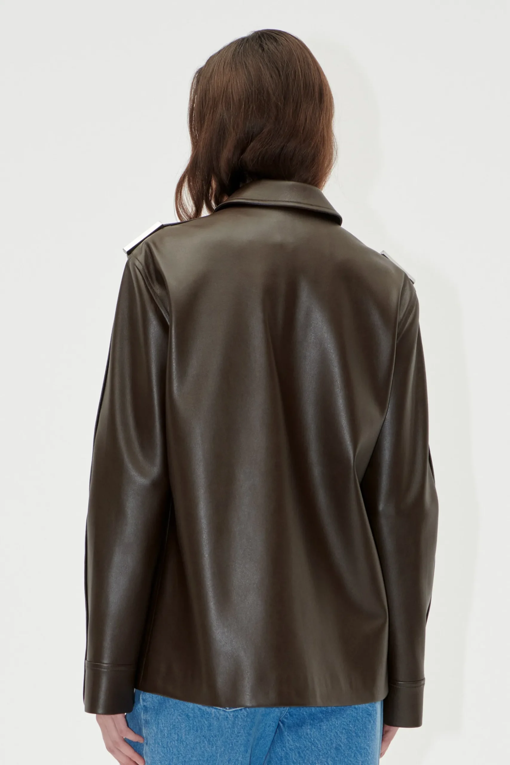 STINE GOYA Straight Sleeve Jacket - Chocolate Discount
