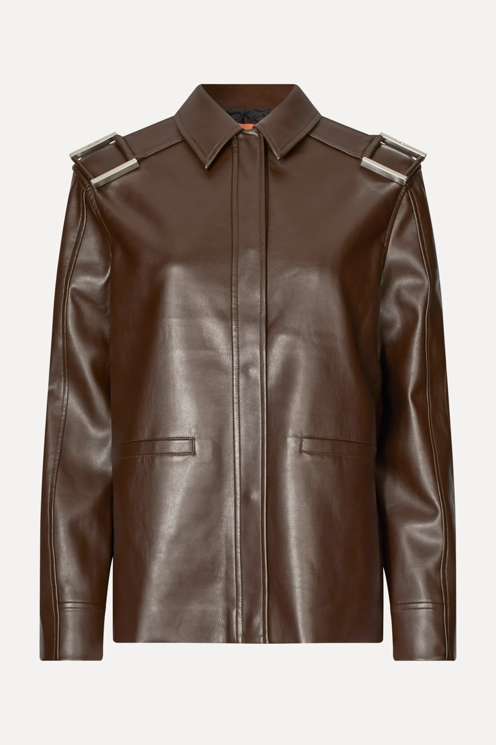 STINE GOYA Straight Sleeve Jacket - Chocolate Discount