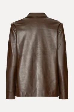 STINE GOYA Straight Sleeve Jacket - Chocolate Discount