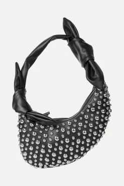 STINE GOYA Studded Knotted Satchel - Black Sale