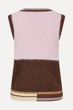 STINE GOYA V Neckline Vest - Multi Stripes MultiStripes Online