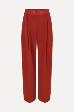 STINE GOYA Wide Leg Long Pants - Bordeaux Fashion