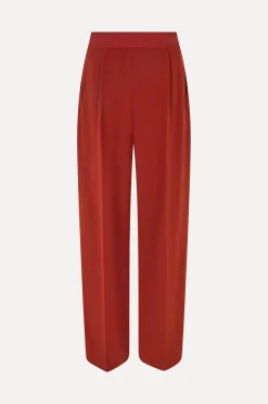 STINE GOYA Wide Leg Long Pants - Bordeaux Fashion